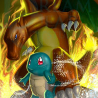 Charizard and Squirtle